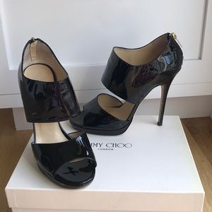 Black patent leather 100% authentic Jimmy Choo